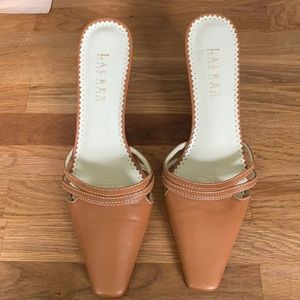 Ralph Lauren leather heels
